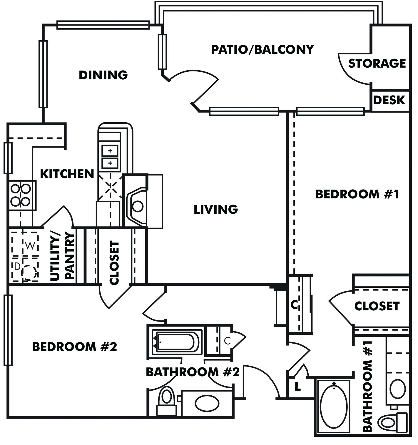 Oak floor plan